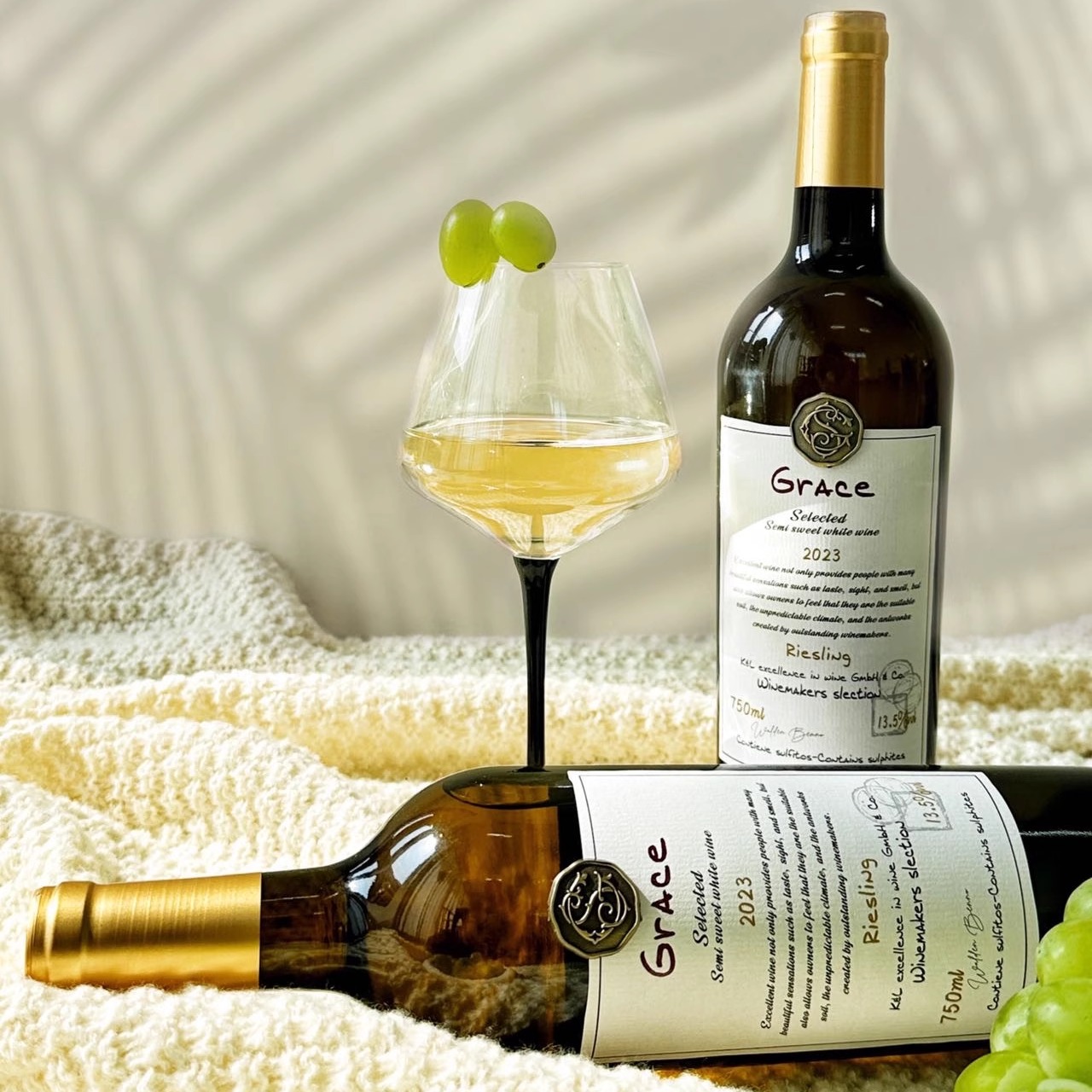 歌瑞斯雷司令白葡萄酒750ml*4瓶 赠2个礼袋+1个海马刀