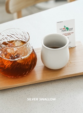 银时燕 咖啡馆木托盘手冲咖啡木托 双杯实木COMBO出餐托盘