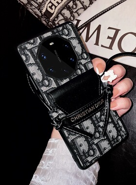 大牌高级感华为matex5手机壳MATEX2保护套新款matex3典藏版斜跨背带绳全包防摔女生时尚自带卡包女士奢华适用