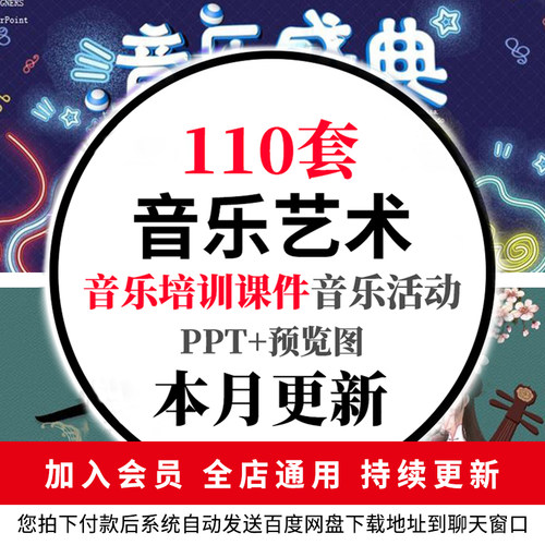 表演演出培训音乐PPT模板艺术ppt教师课件乐器吉他小提钢琴公开课