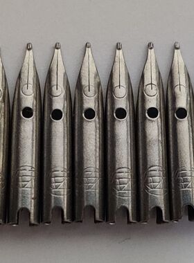 钢笔尖配件英雄616适配尖19.5mm长度替换笔尖暗尖0.5mm粗细老铱尖