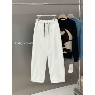 制著男装 K26056 春夏简约裁缝高级感解构拼接直筒牛仔裤