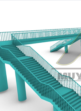 犀牛grasshopper 人行天桥生成插件，参数化，牧渊工作室出品