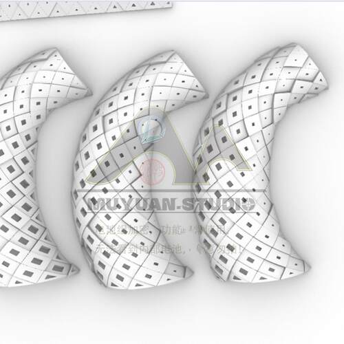 犀牛grasshopper参数化随机起伏菱形干扰表皮插件，牧渊自动发货