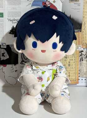 蜡笔小新印花睡衣棉花娃娃坐姿40cm娃衣一番赏公仔玩偶换装服套装