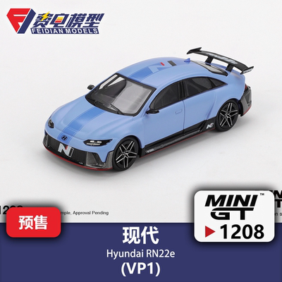 MINIGT 1:64 #1208 现代 RN22e (VP1) 韩国限定 合金汽车模型