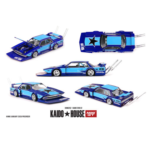Kaido House 1:64 STAR V2 蓝色 合金汽车模型