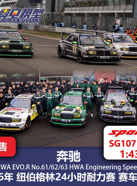奔驰AMG 190E HWA EVO.R  26纽伯格林 赛车模型-Spark 43 SG1071