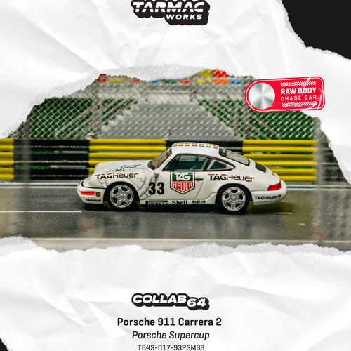 TW 1:64 保时捷911 Carrera 2 Porsche 合金汽车模型