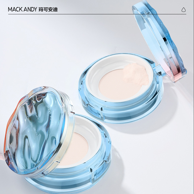 玛可安迪植萃柔雾触感水散粉防水控油遮瑕轻薄透气自然定妆粉蜜粉
