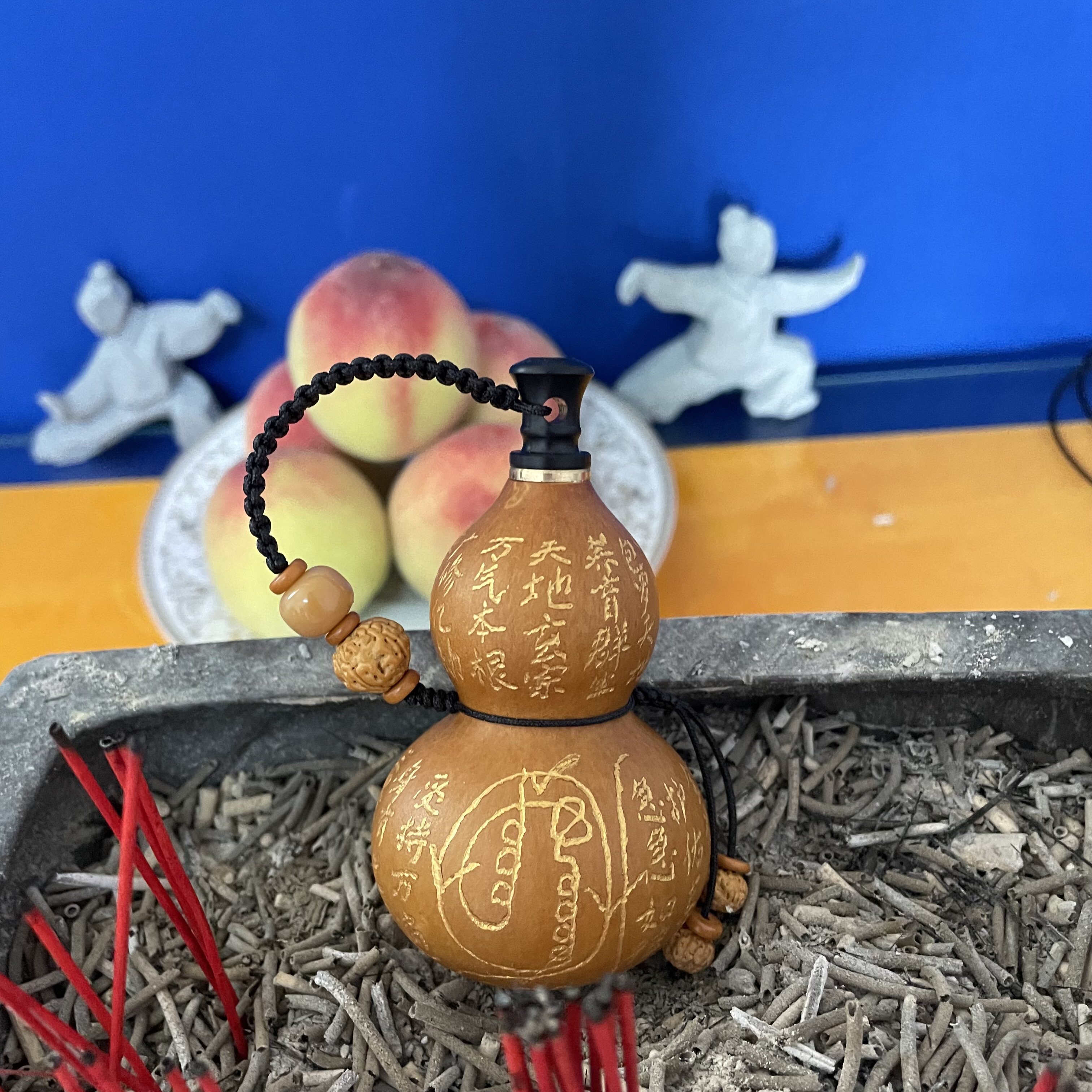 金光咒葫芦手工刻字挂件钥匙扣图片