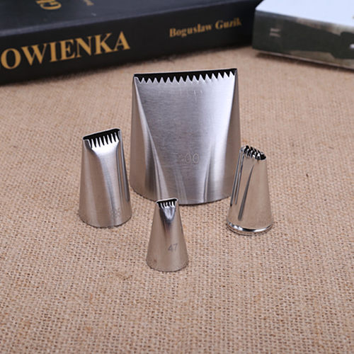 烘焙工具单排 双排编织网花蓝不锈钢奶油裱花嘴特大抹面嘴47/895
