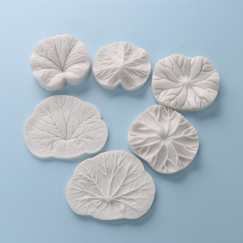 硅胶仿真荷叶纹理翻糖粘土印模