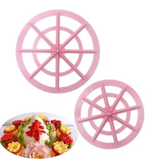 中式福袋模具花样面食馒头造型压印花面点花饽饽划线等分塑料模具