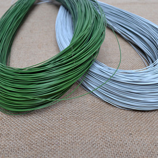 翻糖铁丝 糖花绿白色胶包铁丝蛋糕装饰插杆18 20 22 24号10根