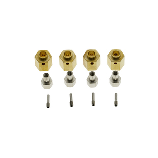 AXIAL SCX10 III AXI03007三代加宽配重12mm六角轮座黄铜结合器