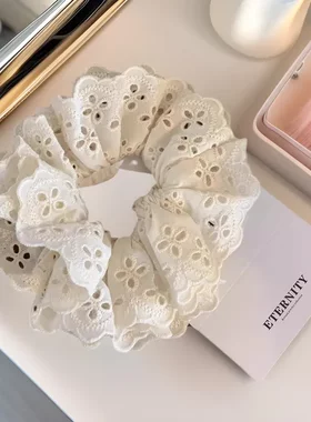 赵露思同款花边大号发圈女马尾扎头发橡皮筋发绳超仙气质发捆头饰
