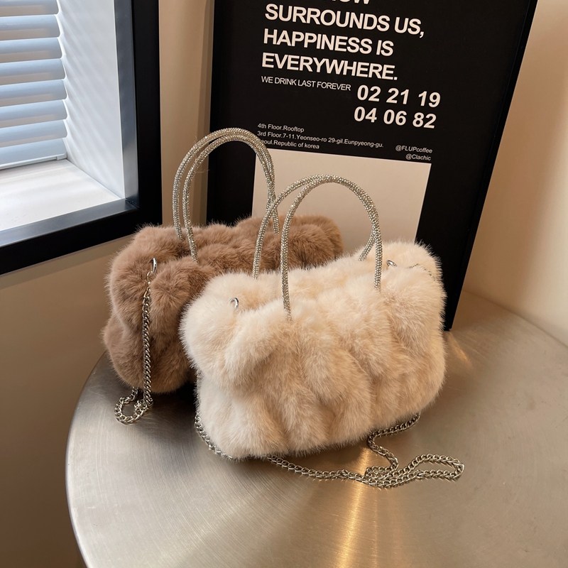 包包女2025冬季新款仙女毛毛包褶皱云朵包毛茸茸手拎小包包斜挎包,箱包皮具/热销女包/男包,通用款女包,淘宝优惠券,粉丝福利购,淘宝优惠卷