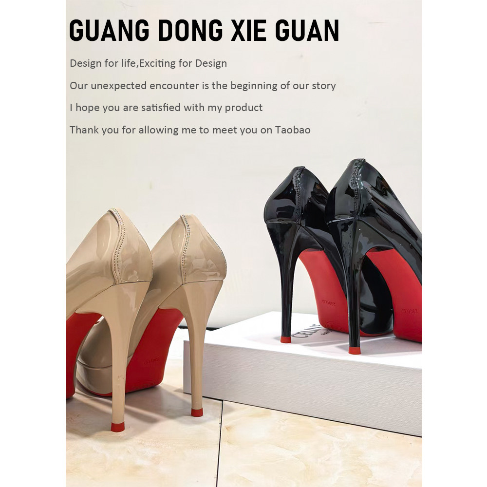 日常红底高跟鞋女2026春季新款尖头不累脚防水台气质细跟单鞋12CM