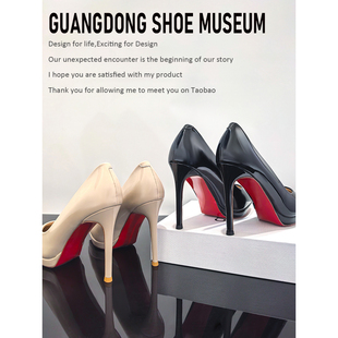 红底高跟鞋女细跟2026新款法式防水台不累脚气质高级尖头职业单鞋