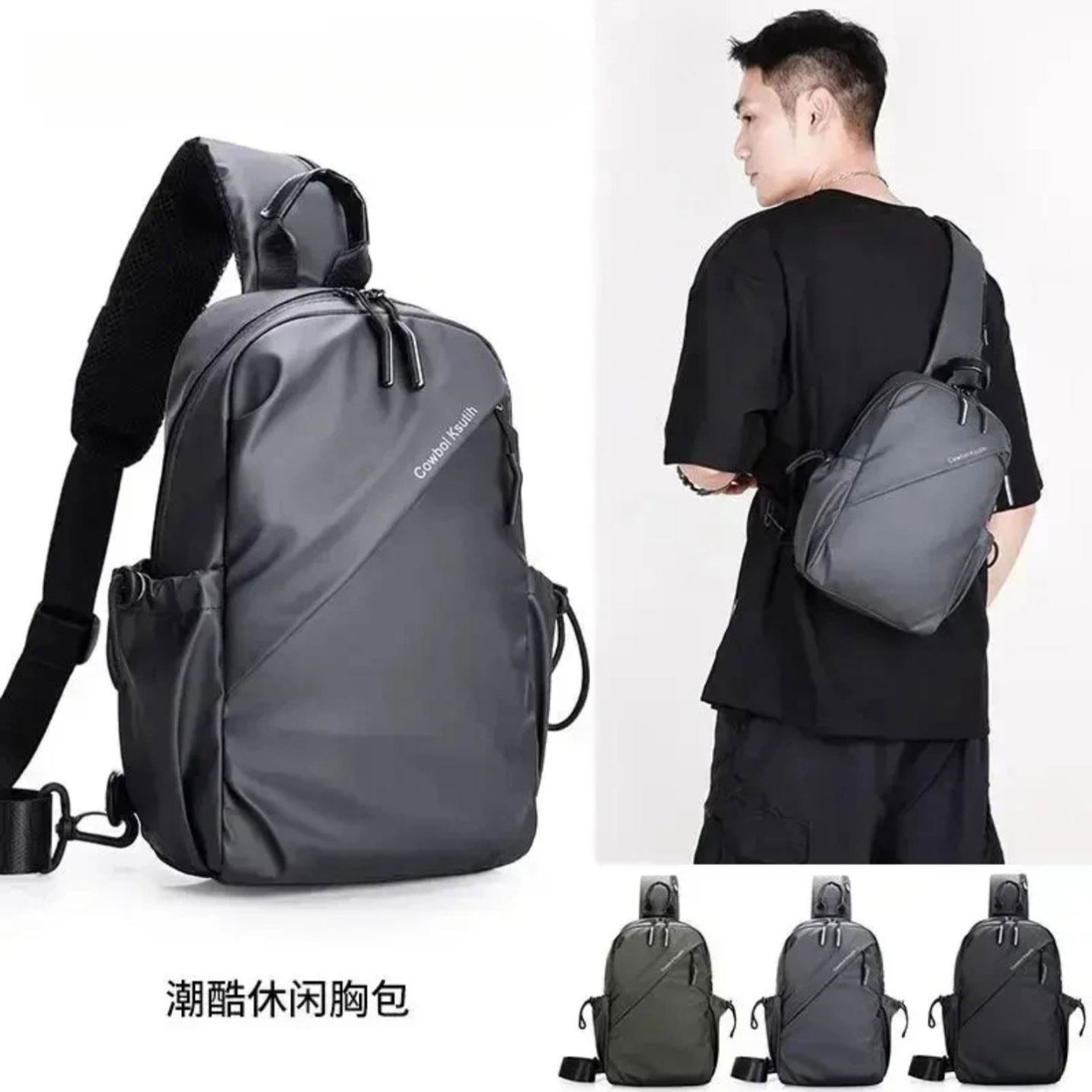 #榕坤精选多功能机能胸包男款2026新款防泼水单肩包运动背包斜挎