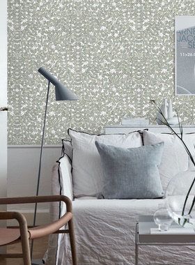 瑞典原装进口borastapeter墙纸现代北欧树叶图案客厅卧室书房壁纸