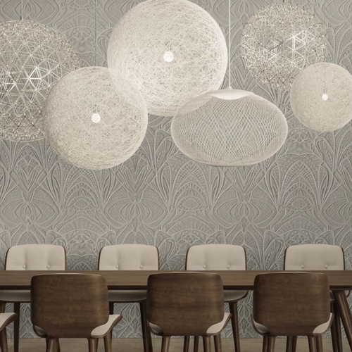 ARTE绒布面料轻奢风客厅背景墙