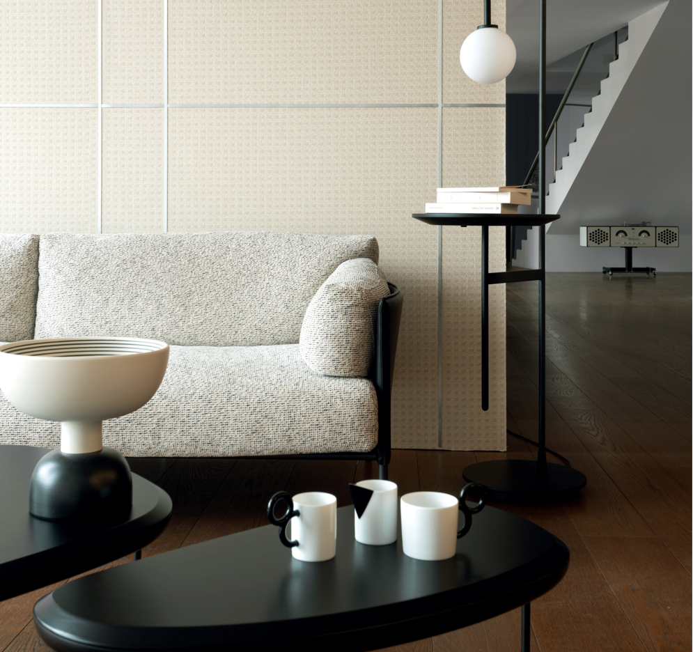 Elitis客厅纯棉现代简约小方格