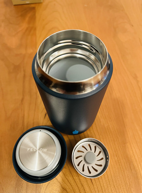 日本蓝瓶 blue bottle 联名FELLOW陶瓷内胆随行杯 保温杯