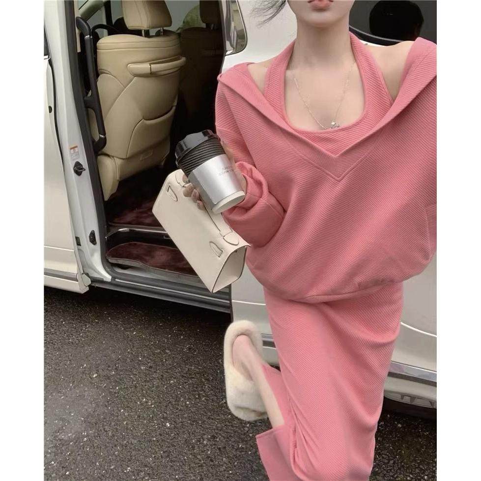 秋季新款洋气减龄显瘦套装女大码卫衣遮肉两件套连衣裙子胖MM女装,女装/女士精品,时尚套装,淘宝优惠券,粉丝福利购,淘宝优惠卷