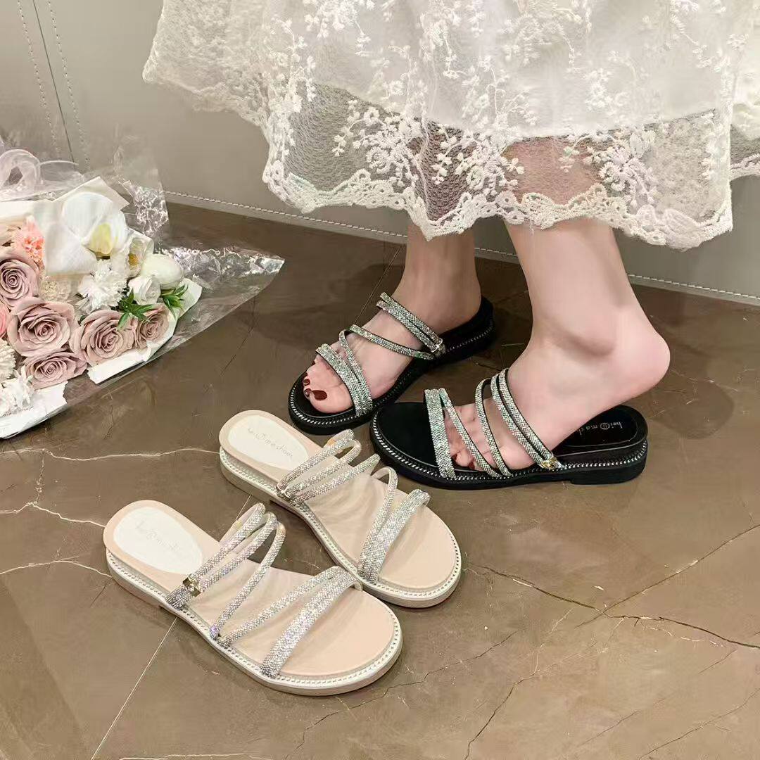 新款凉鞋拖鞋女款夏季居家外穿防滑防水时尚三亚海边配裙子沙滩