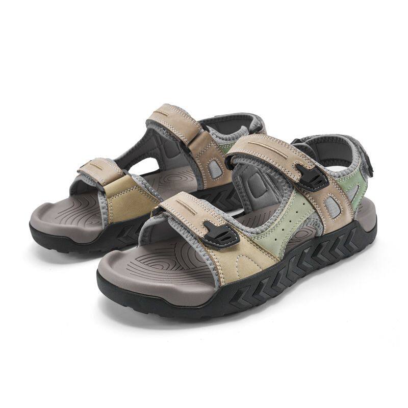 凉鞋男款大码夏季休闲运动软底情侣凉鞋大童防滑外穿沙滩鞋女