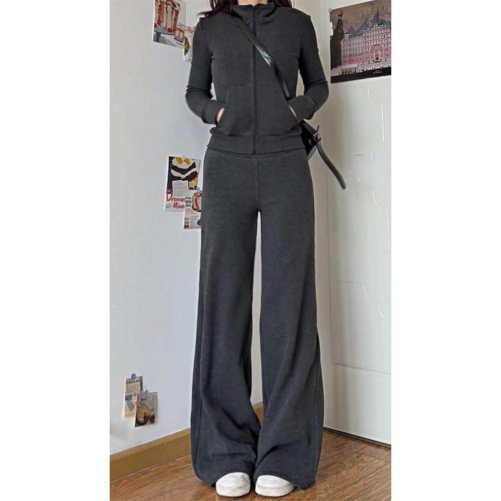 胖MM大码休闲慵懒运动套装女2026秋季新款韩系条纹立领卫衣一整套,女装/女士精品,时尚套装,淘宝优惠券,粉丝福利购,淘宝优惠卷