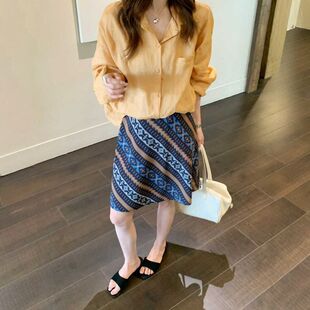 苏珊SUSAN 法式复古风碎花减龄气质半身裙2026夏季高腰显瘦裙5605