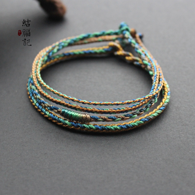 手工编制小确幸手绳原创小众情侣幸运手链学生闺蜜礼物定制脚链,饰品/流行首饰/时尚饰品新,手链,淘宝优惠券,粉丝福利购,淘宝优惠卷
