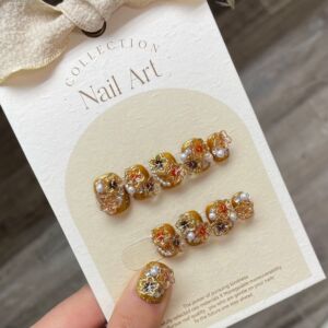 新中式时来运转樱花国风穿戴甲片