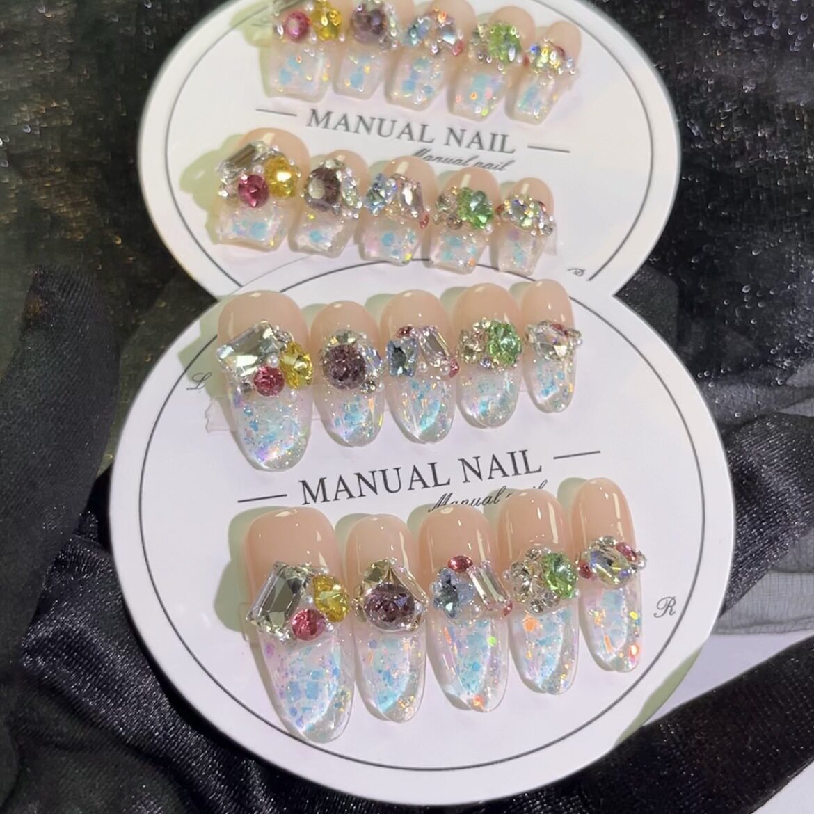 潘多拉风彩钻小清新高级感穿戴甲