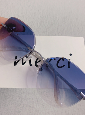 芊镜大脸渐变色近视墨镜