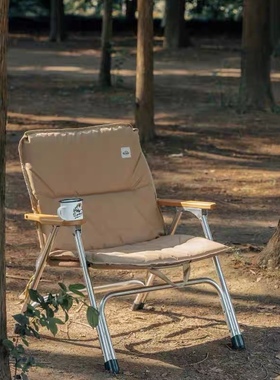 Springhill户外黑狗椅子休闲沙发折叠椅露营克米特椅DOD同款靠椅