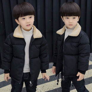 兒童中大童棉襖加厚冬季 棉服 手塞羽絨棉棉衣外套2023新款 男童冬裝