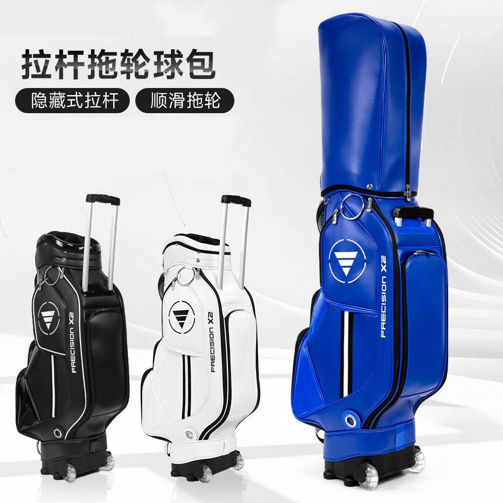 PGM高尔夫球包拉杆球包男女士 标准带拖轮便携款大容量防泼水球包