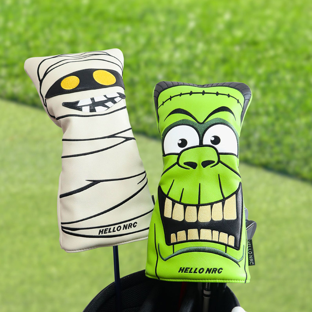 高尔夫一号木新款卡通木杆套PU防水刺绣工艺加厚毛绒木杆套球杆套