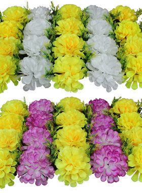 仿真花菊花排车载电子花圈装饰花