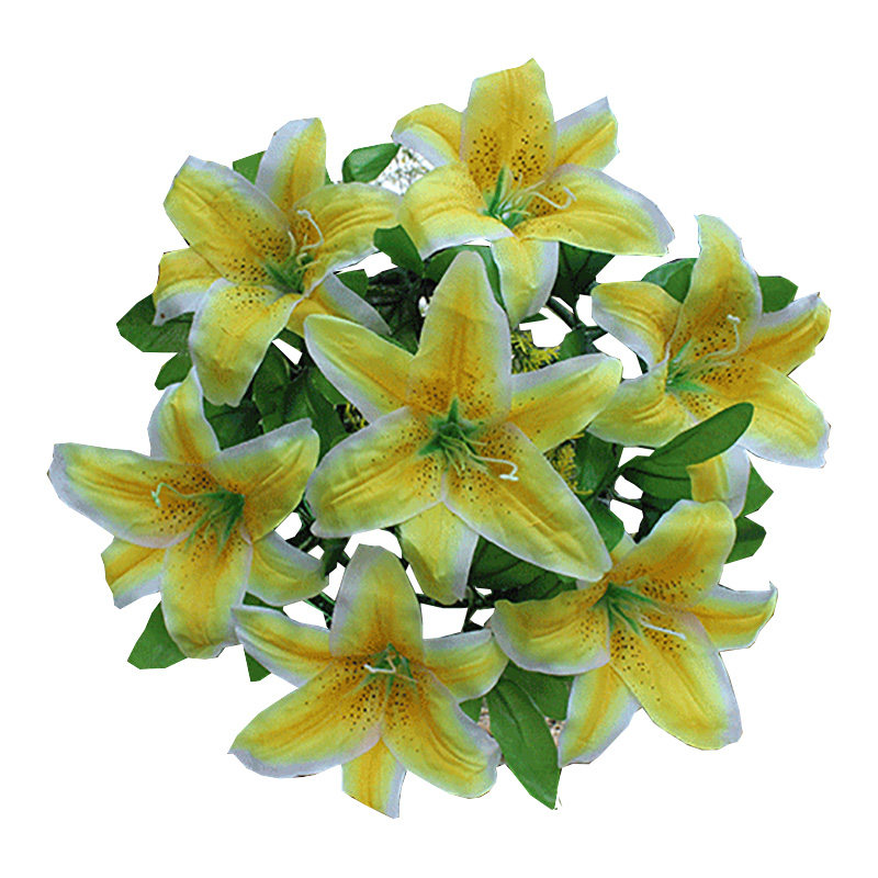 仿真百合清明节扫墓祭祀装饰花