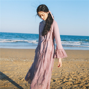 卫衣裙 显瘦A字连衣裙女百搭圆领中长款 微笑向暖 2024秋冬新款