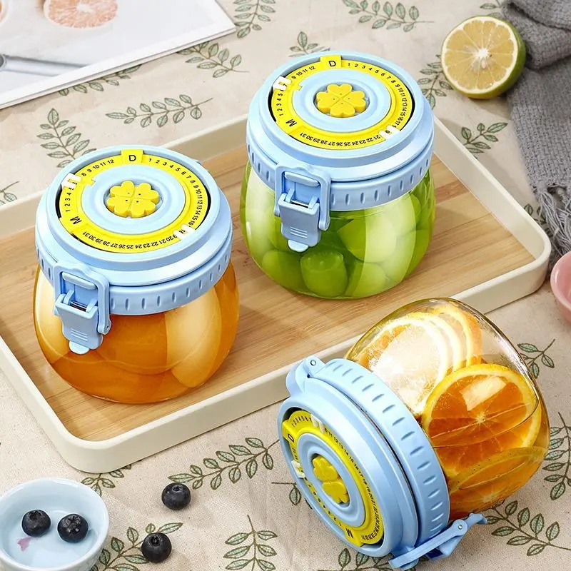 食品级玻璃密封罐咖啡豆罐子咸菜腌菜瓶子牛肉酱干果罐腌菜蜂蜜瓶