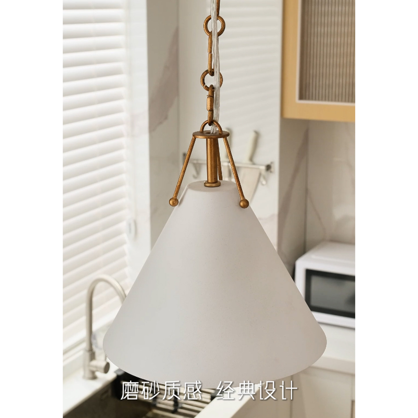 美式单头吊灯吧台简约法式乡村餐厅灯创意卧室床头灯民宿装饰灯具