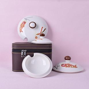 猪油罐盖子年年有余单盖调味罐盖子配件陶瓷盖子佳德纳富贵鱼盖子