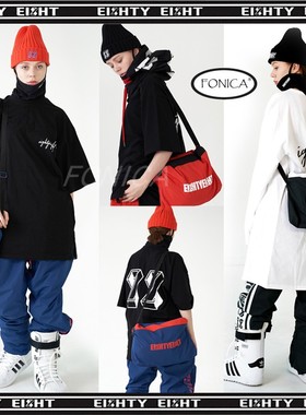 NAPPING88韩国滑雪长款宽松卫衣打底衫短袖长袖服裤露边白色黑色