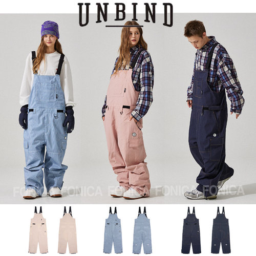 2526UNBIND滑雪服背带裤防水宽松